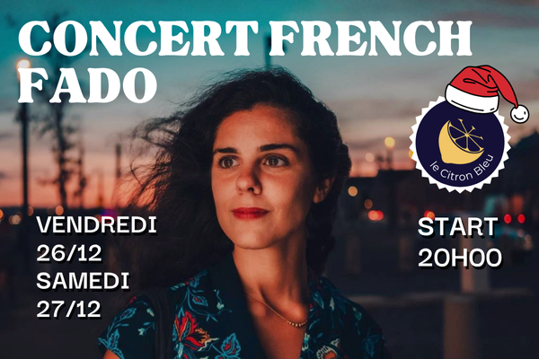 affiche concert fado au café théâtre du citron bleu